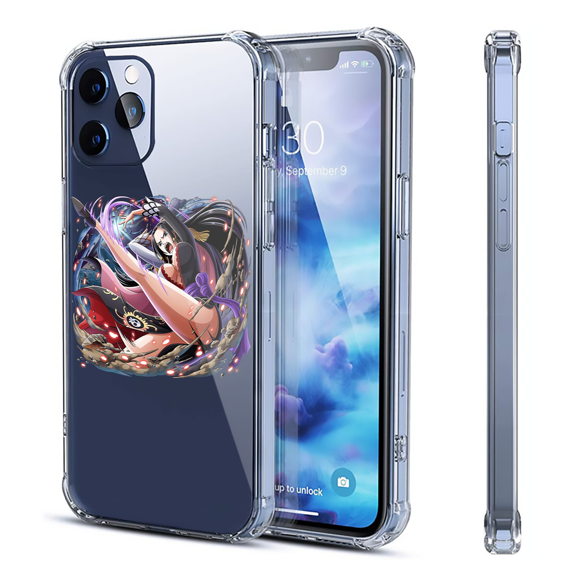（画像用） ワンピース ボア・ハンコック ONE PIECE Boa·Hancock 【iPhone 12シリーズ対応】透明スマホケース（クリアソフトケース）